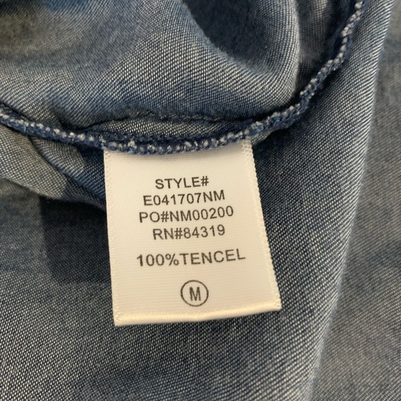 Neiman Marcus Paper Bag Button Front Skirt - Picture 4 of 5